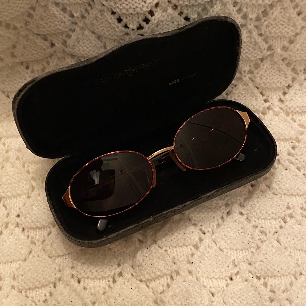 Vintage YSL oval sunglasses